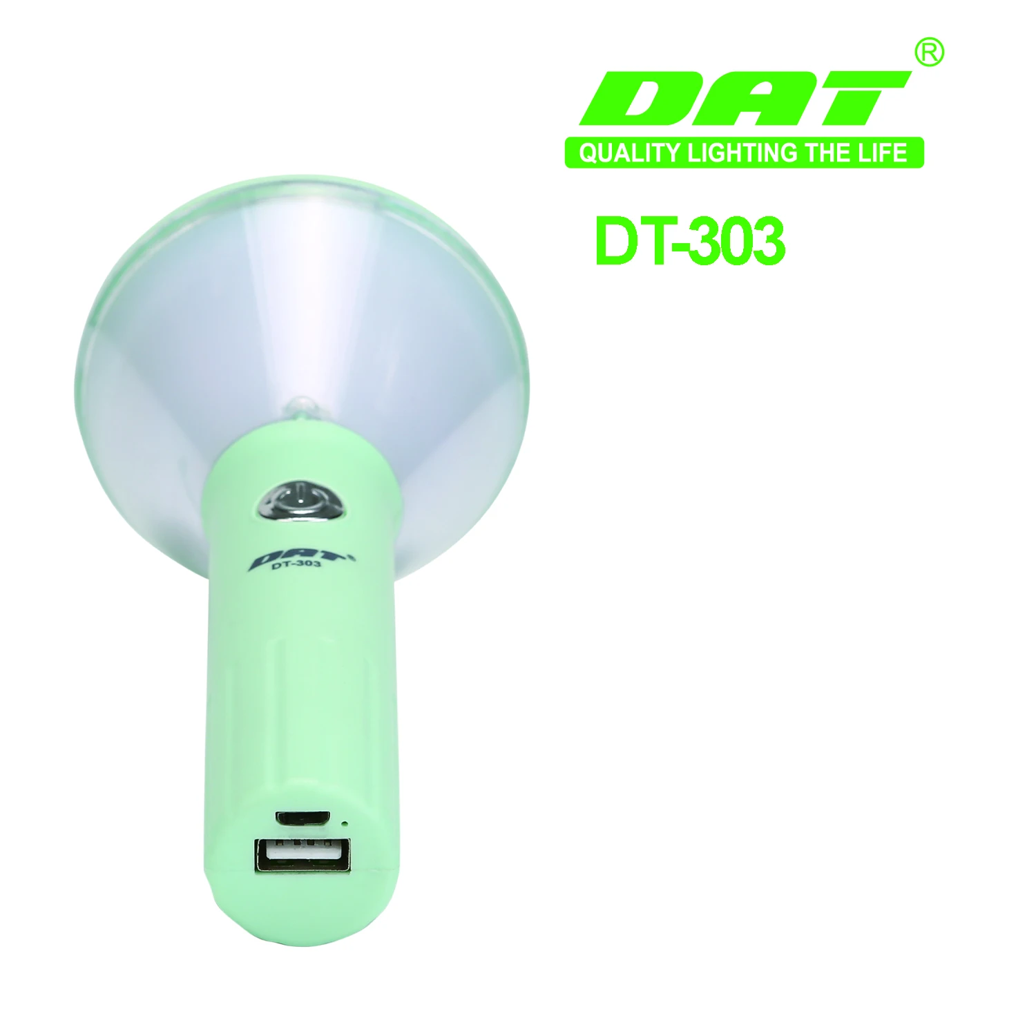 DT-303 Portable Handheld Flashlight Rechargeable AAA Lithium Battery ...