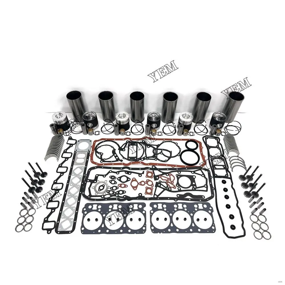 DE12T Repair Kit With Full Gasket Set Piston Rings Liner Bearing Valves for Doosan