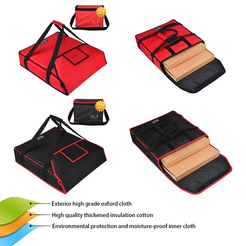 Icemi Large Insulated Food Delivery Backpack Bag 600D Material for Pizza and Parcels for Motorcycle Picknick Delivery