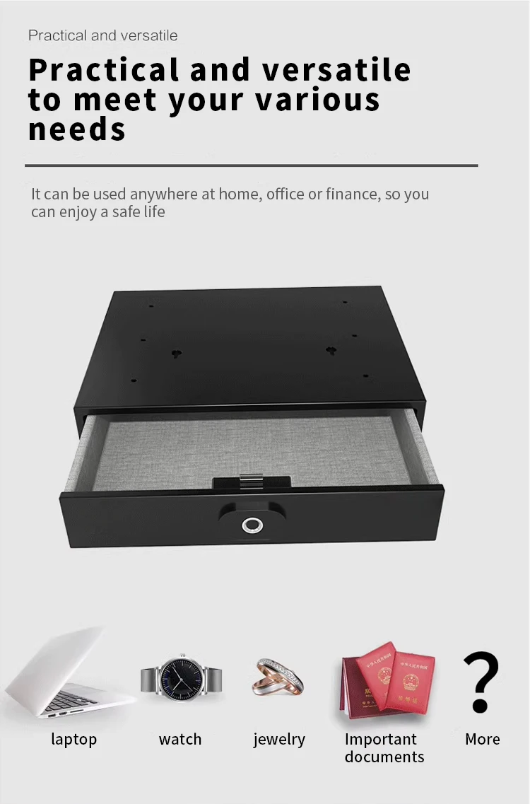 CEQSAFE Smart Hidden Furniture Secret Jewelry Money Digital Drawer Safe Box for Money factory