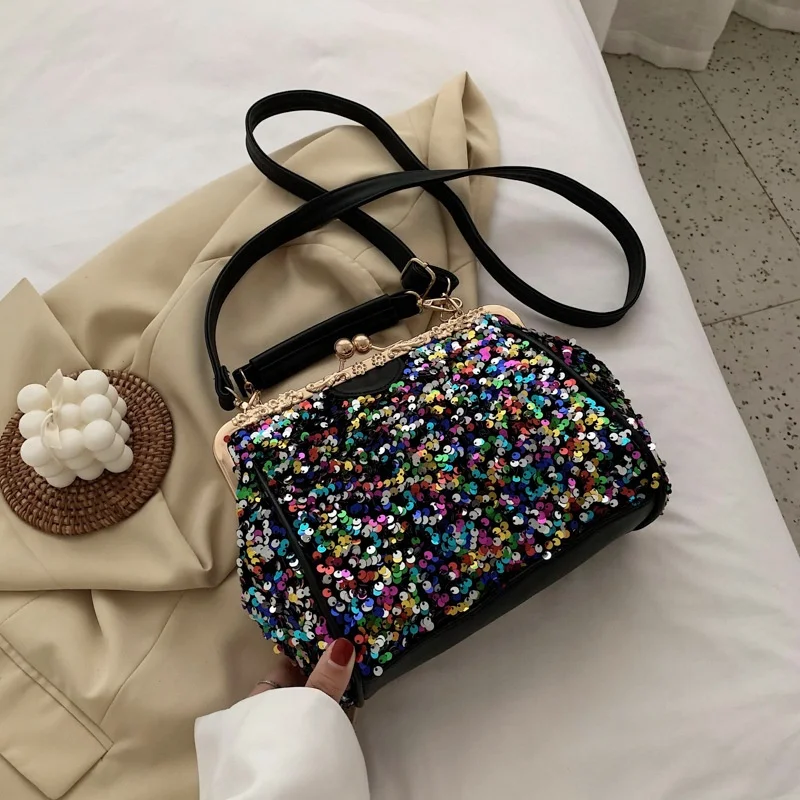 Wholesale Hot Selling Ladies Party Handbags Super Shiny Glitter Fancy Black  Pink White Purse Cheap Price Elegant Wedding Dating Hand Bags From  m.