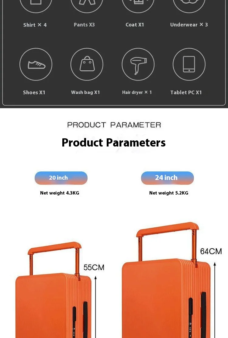 Luxury Customizable TSA Lock Hard Shell Suitcase - Travel in Style