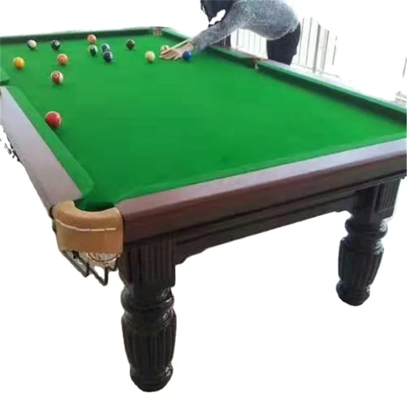 Стандартная мраморная столешница для бильярдного стола Коммерческий китайский черный бильярдный стол в восьмерком американском стиле