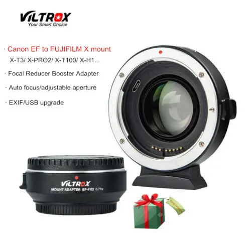 Zhongyi Lens Turbo II Focal Reducer Booster Adapter Canon EOS EF to Fujifilm FX | UK