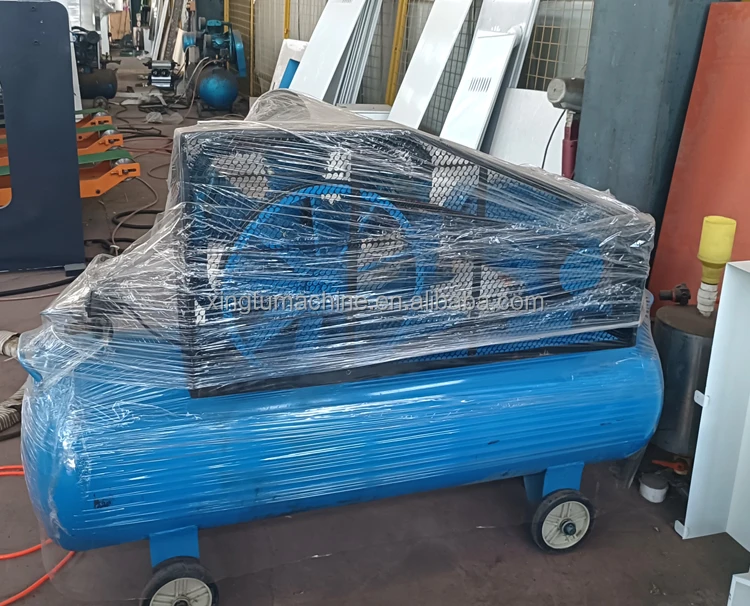 Portable Piston Air Compressor (Lubricated Air Cooled) with Motor for Toilet Paper Rewinding Machine