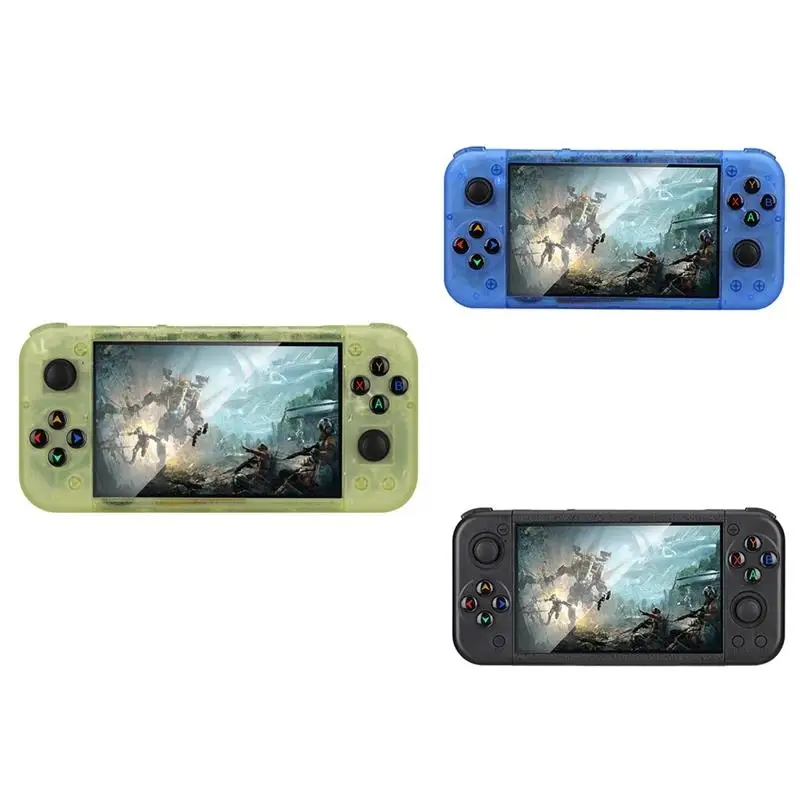 Ретро игровая консоль RG50XX, 5-дюймовый дисплей, 64 г, линейный 3D джойстик для GBC GBA PSP 19 +, симулятор с открытым исходным кодом, портативный игровой плеер