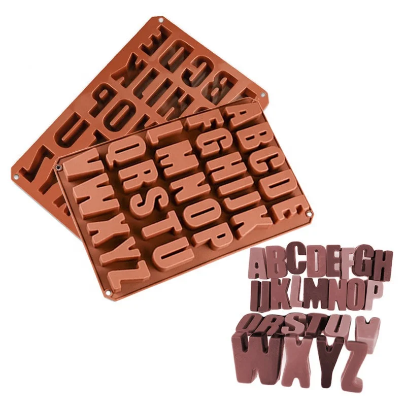 English Alphabets Letter Silicone Fondant Mold Chocolate Mould Cake Decor TCUS 