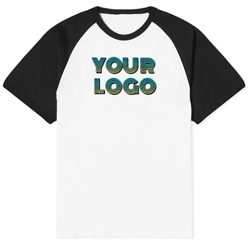 High Quality Custom Logo T-Shirt Summer Wholesale 230 Oversize Style White Blank Men Patchwork T-Shirts Custom