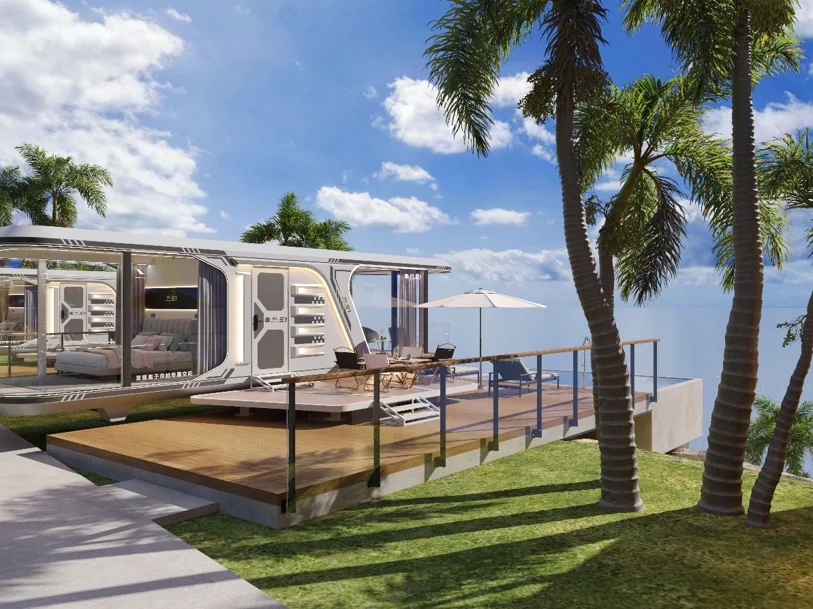 WE Modular House Prefab Moving Home Home Container House Outdoor Space ...