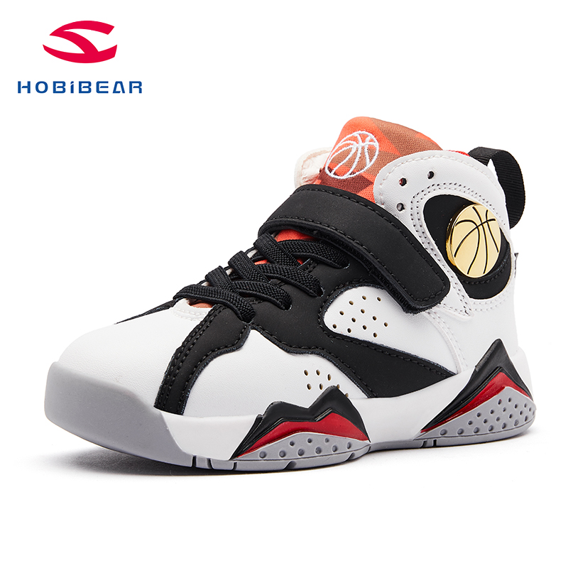 
 Hobibear 2021 дизайнерская Брендовая детская спортивная обувь для мальчиков прочная детская обувь для мальчиков уличные баскетбольные школьные спортивные кроссовки  
