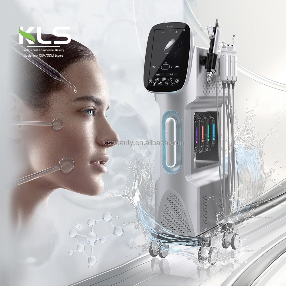Factory Price 10 in 1 Hydrodermabrasion Beauty Equipment OEM All-Black Professional Hydra Skincare Facial Machine for Med Spa