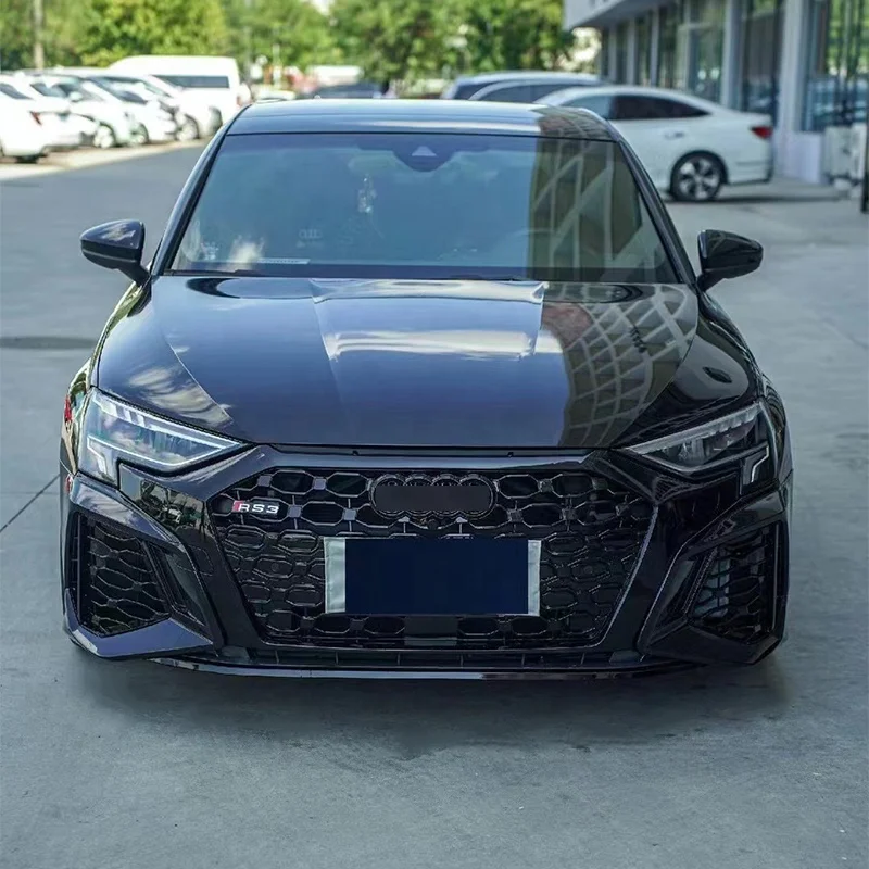 Car Bodykit Upgrade to RS3 Style High Quality  Front Bumper with Grille for Audi A3 S3 8Y 2020 2021 2022 2023+