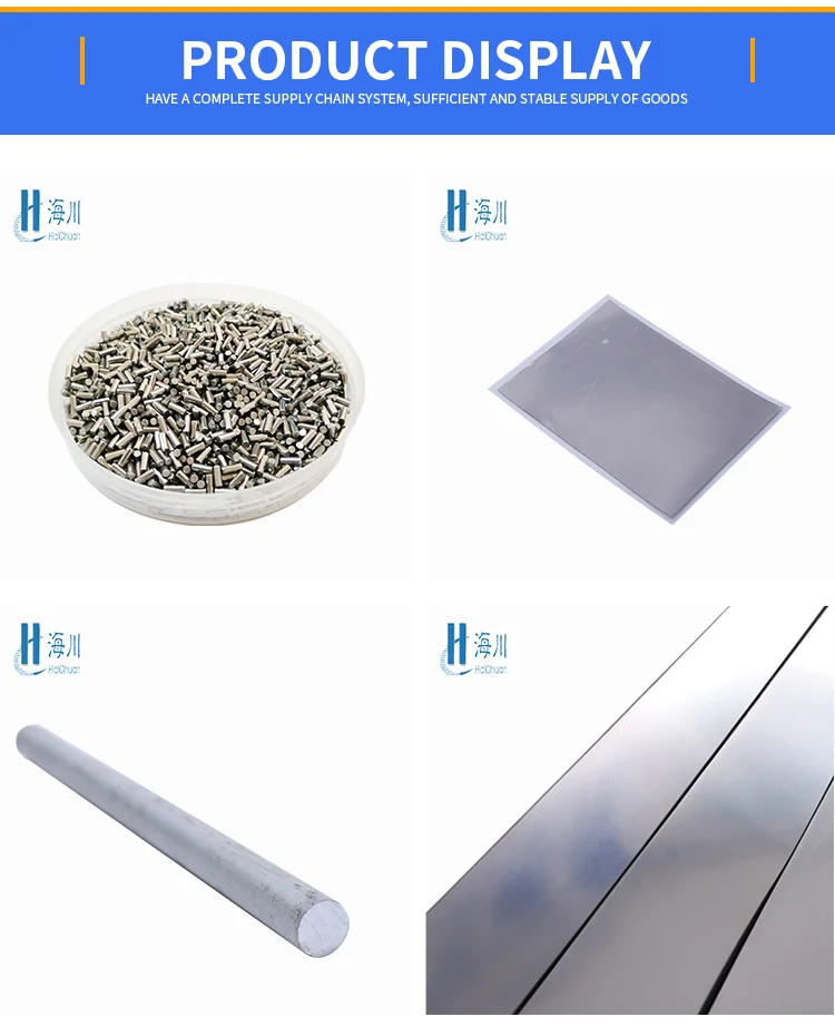 High Purity Monocrystalline Silicon Metal Rod Single Crystal Si Silicon