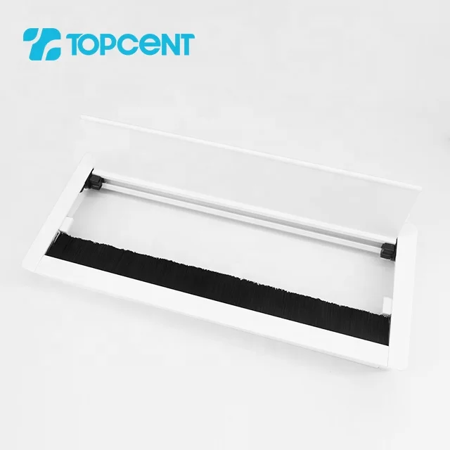 
Topcent из алюминиевого сплава с доводчиком прямоугольный квадратный офисный настольный стол кабельного отверстия крышка втулки 