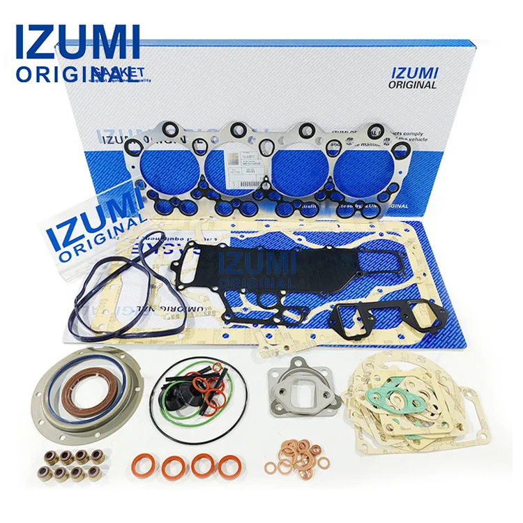 IZUMI ORIGINAL 4JB1 4JB1T Engine complete Full Overhaul Gasket Set kit for Isuzu PickUp ELF 250 NKR NHR