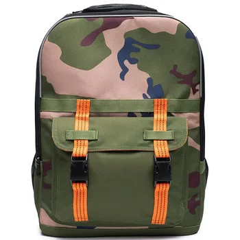 Camouflage Pet and Laptop All-in-One Bag Small Cat Bag Breathable Dog Carrier Backpack Travel Pet Carrier for Hiking Camping