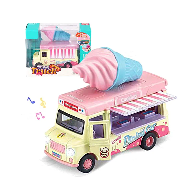 Music Light Diecast Ice Cream Truck 