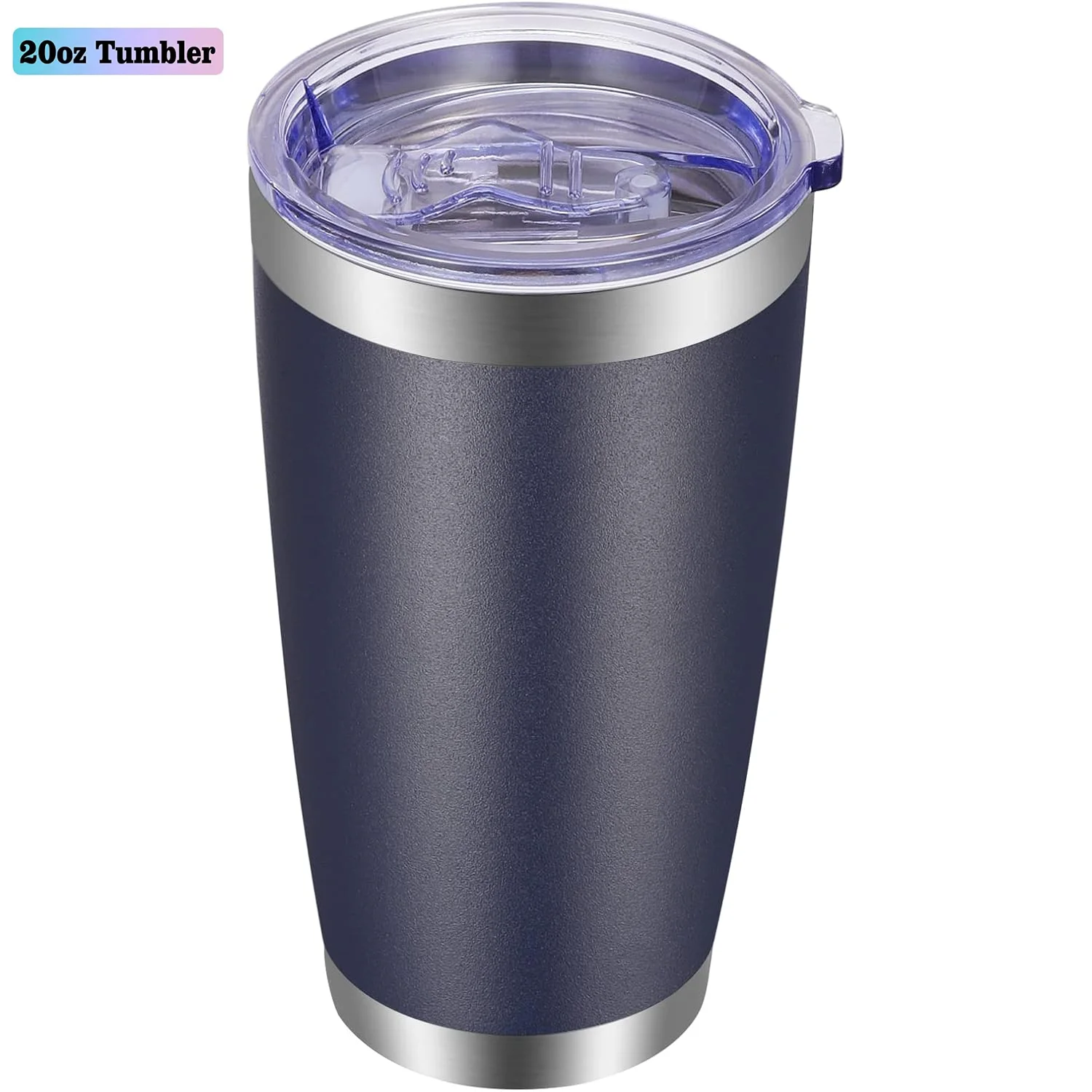 Stainless Steel Vacuum Insulated Double Wall Powder Coat Laser Engraving Tumbler Magnetic Lid Minimalist Style 20 oz Party with Custom Logo