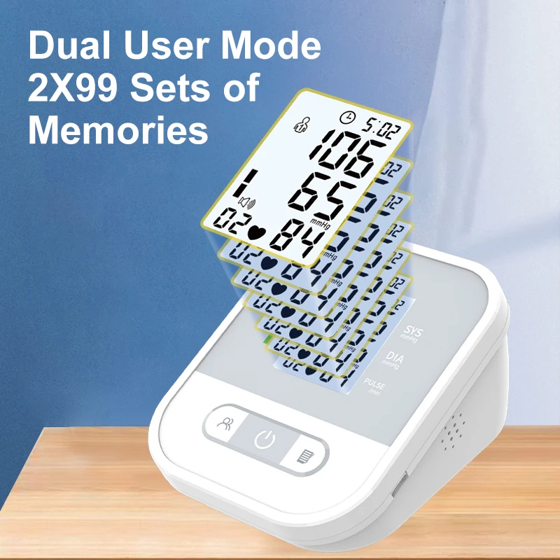 Smart Electronic Automatic Upper Arm Digital Blood Pressure Monitor Analog Aneroid High BP Electric Power Source