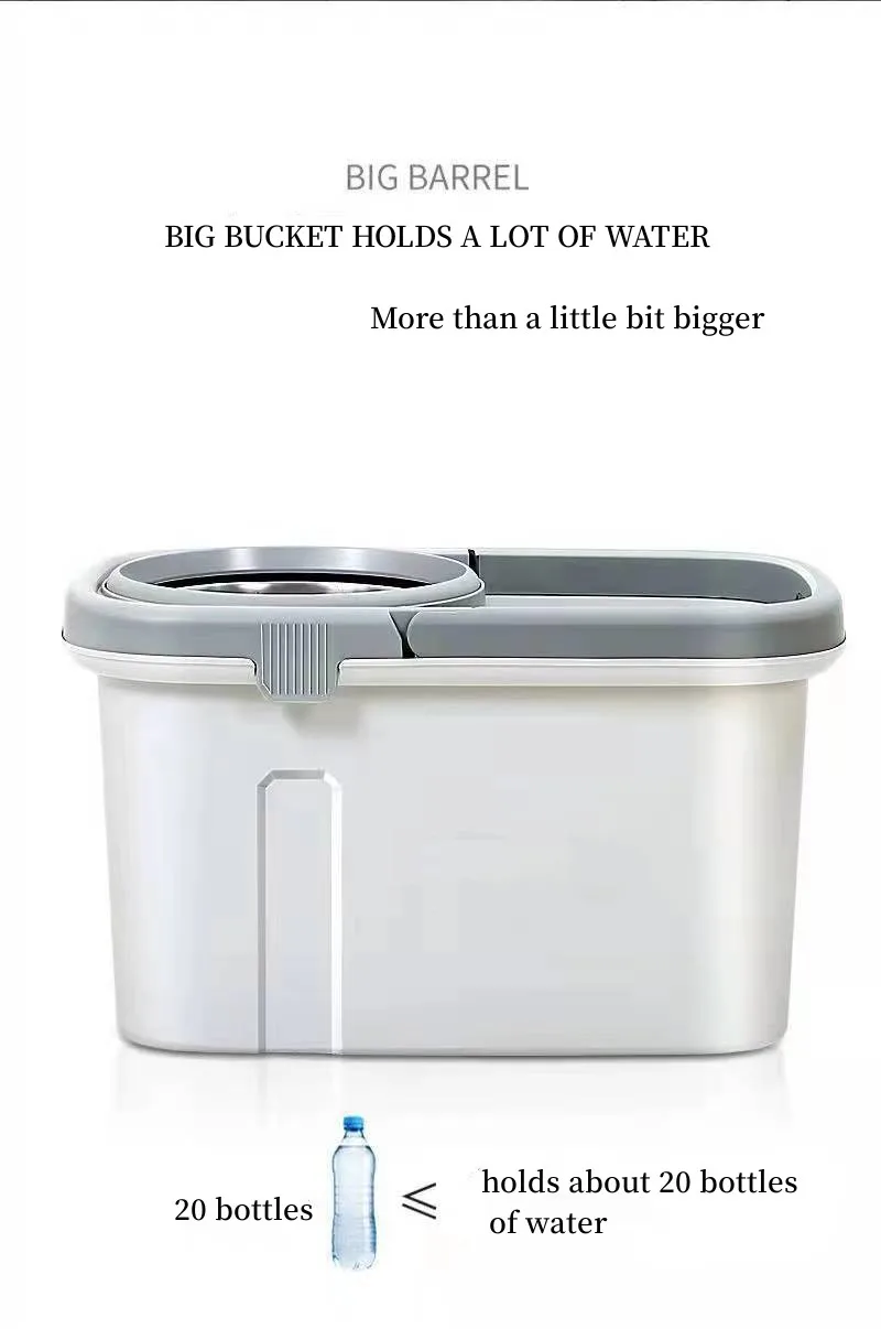 Microfiber Rotating Spinning Mop Rotatable Adjustable Easy Cleaning Floor Magic 360 Degrees Spin Mops and Bucket Set