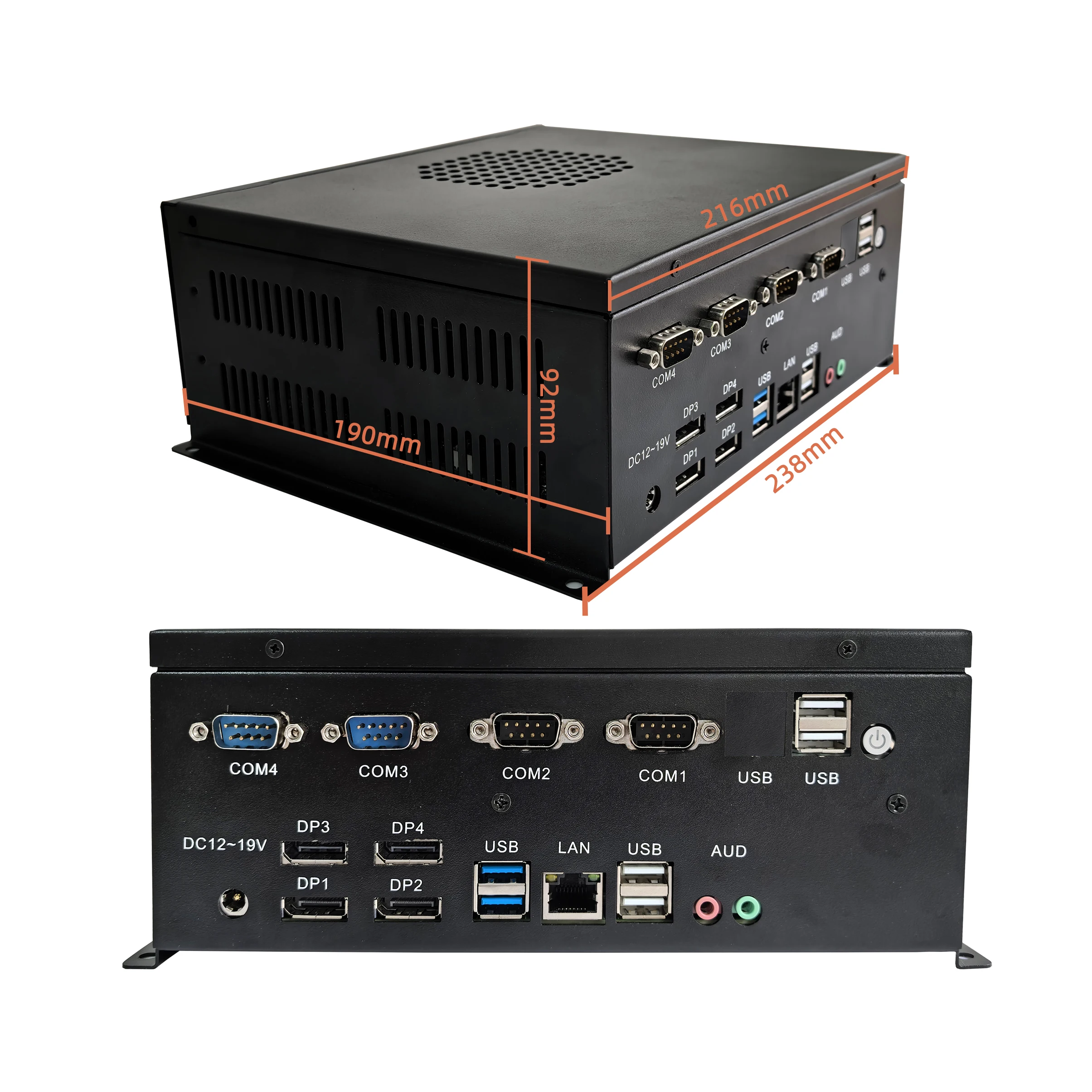 High Performance New M.2 KeyM SATA3.0 SSD Gaming Mini PC 64GB Ryzen7 6800H Industrial Desktop 3