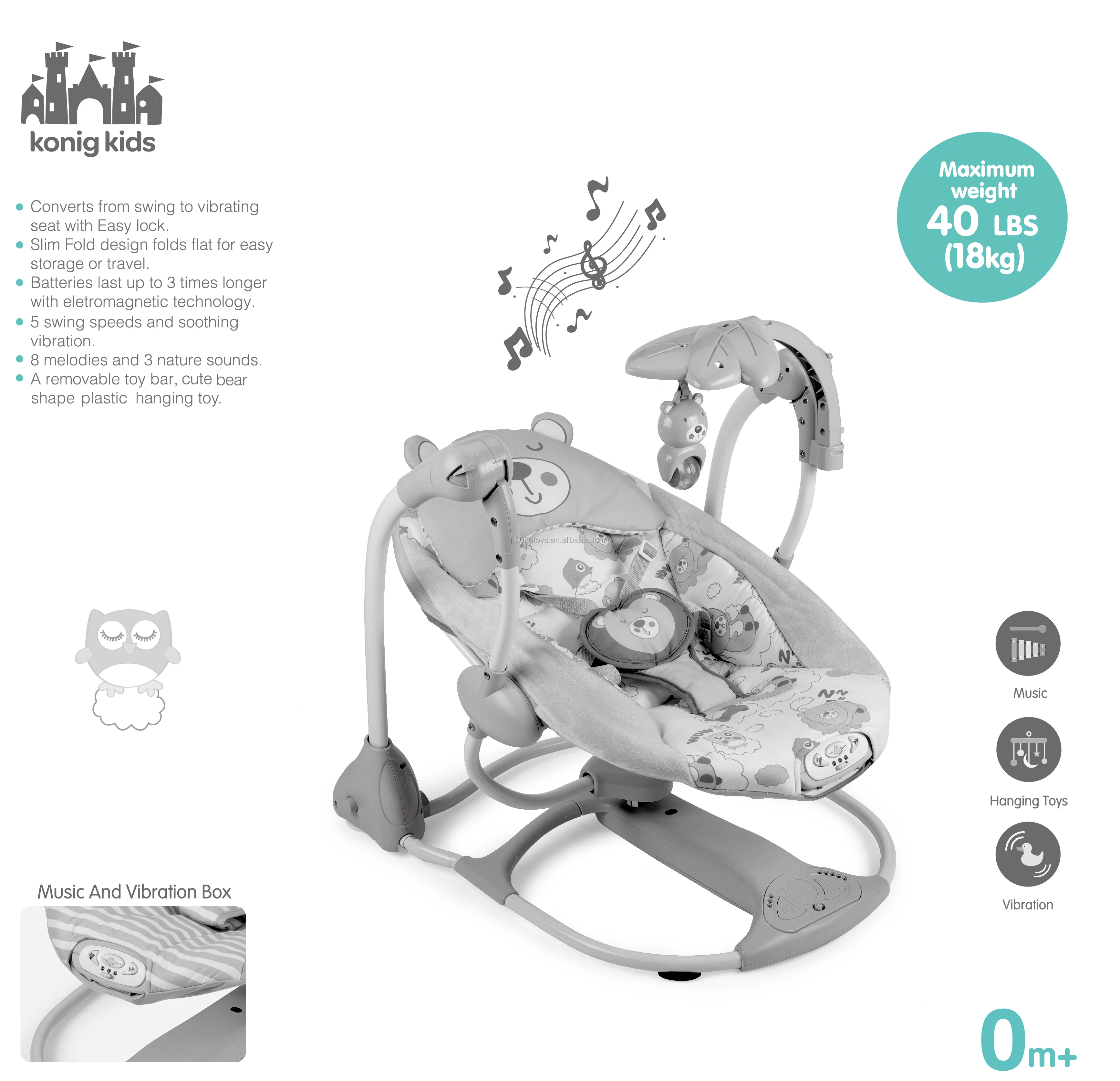 Hw High Quality Baby Rocking Chair With Music