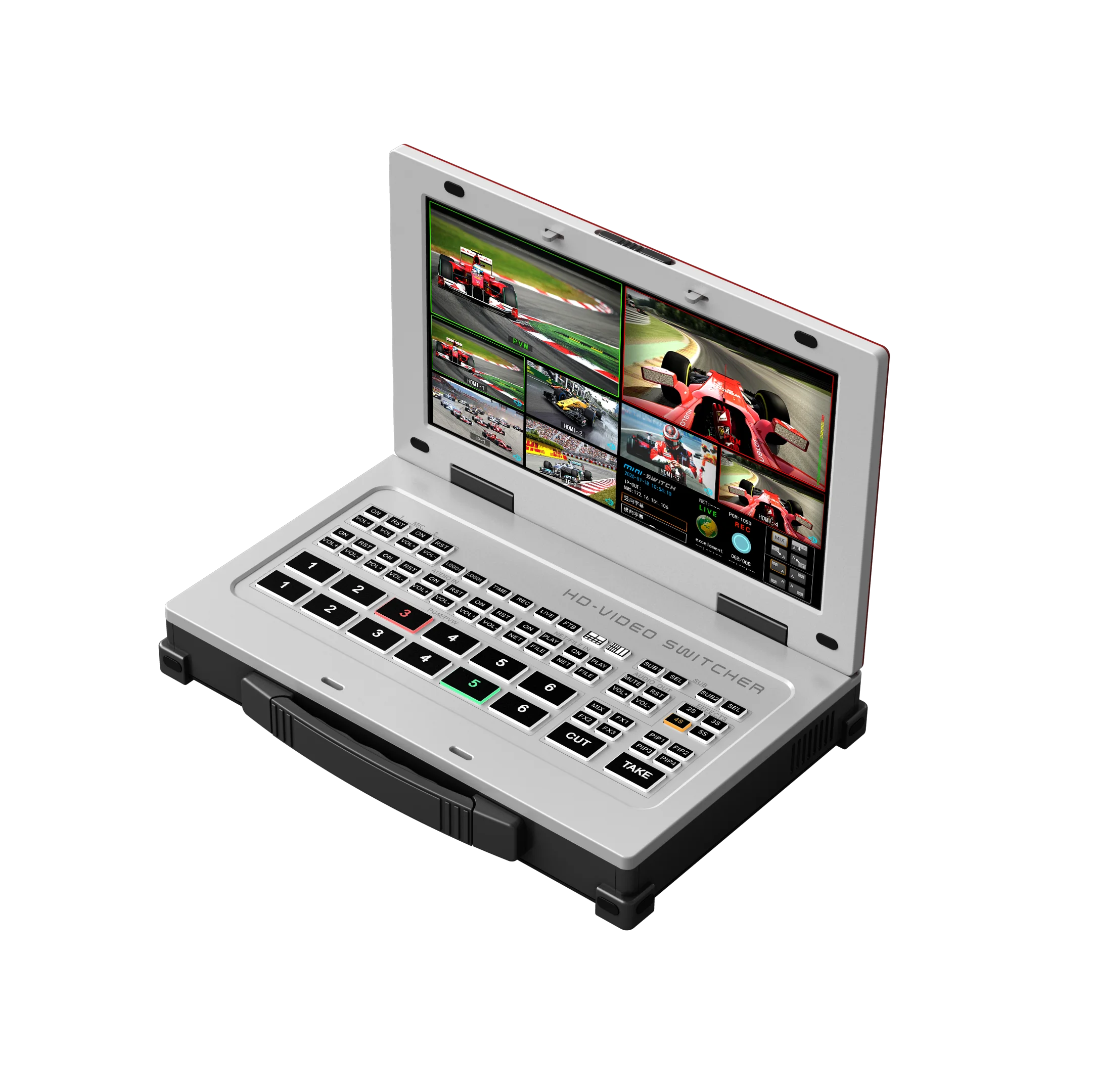 Professional TV Studio Live Streaming with ZMKMS06 Pro