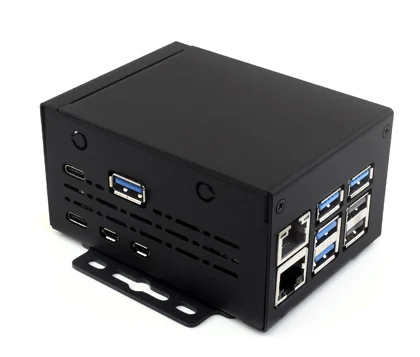 Waveshare Industrial Grade Metal Case (D) for Raspberry Pi 5, Larger ...