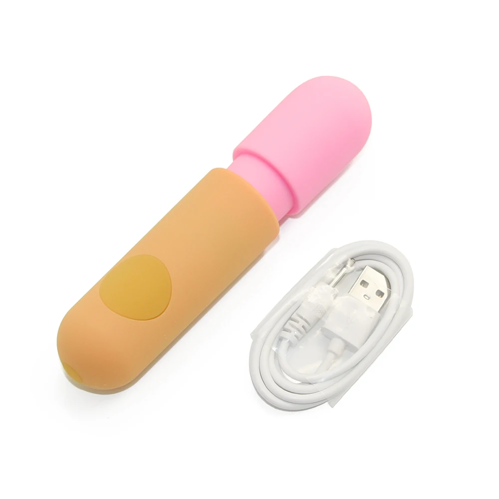 Wosilicone Magic Wand Vibrator Power Strong Mini Av Stick Wand Female Vibrator Wand Massager Vibrator Sex Toy