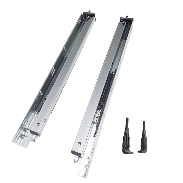 BOKE Under Mount Soft Close Drawer Slide for Face Frame Kitchen Cabinet with Plastic Pin Locking