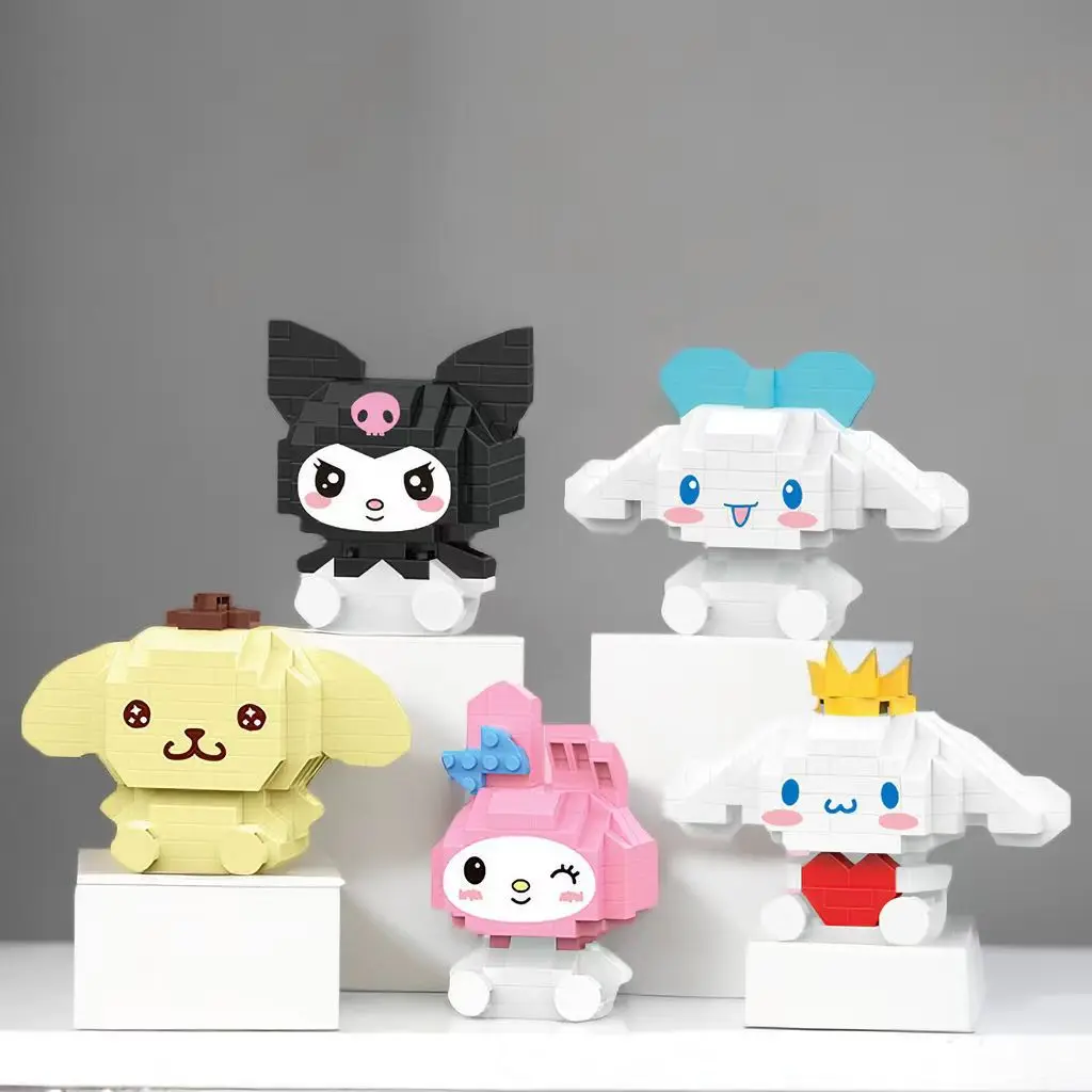 Kuromi My Melody Kuromi Cinnamoroll Mini Figures Blocks Doll Children ...