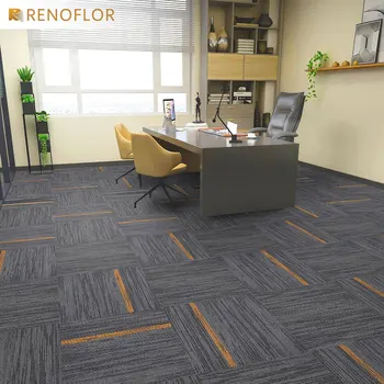 Factory Wholesale Modern Polypropylene Reception Home Office Use Floor Building Carpet Tiles