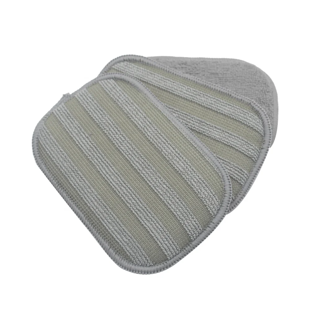 Mesh Sponge Foam Scouring Double Sided Microfiber Dish Washing up Kitchen Cleaning Pad Sponge