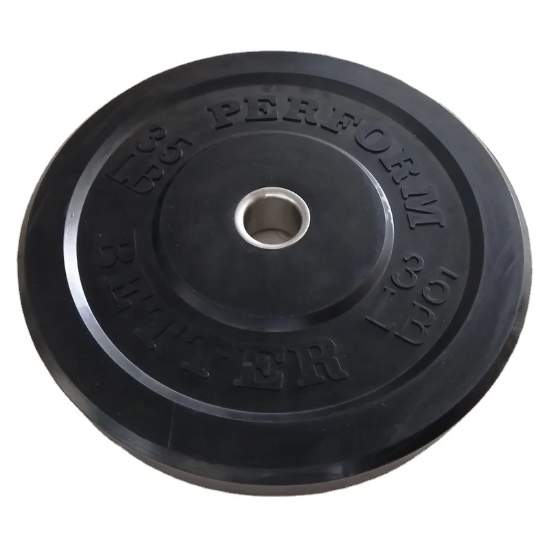 Резиновая бампер для бодибилдинга тренажерный зал лифтинг тяжелая пластина железный бык 10 15 35 45 фунтов