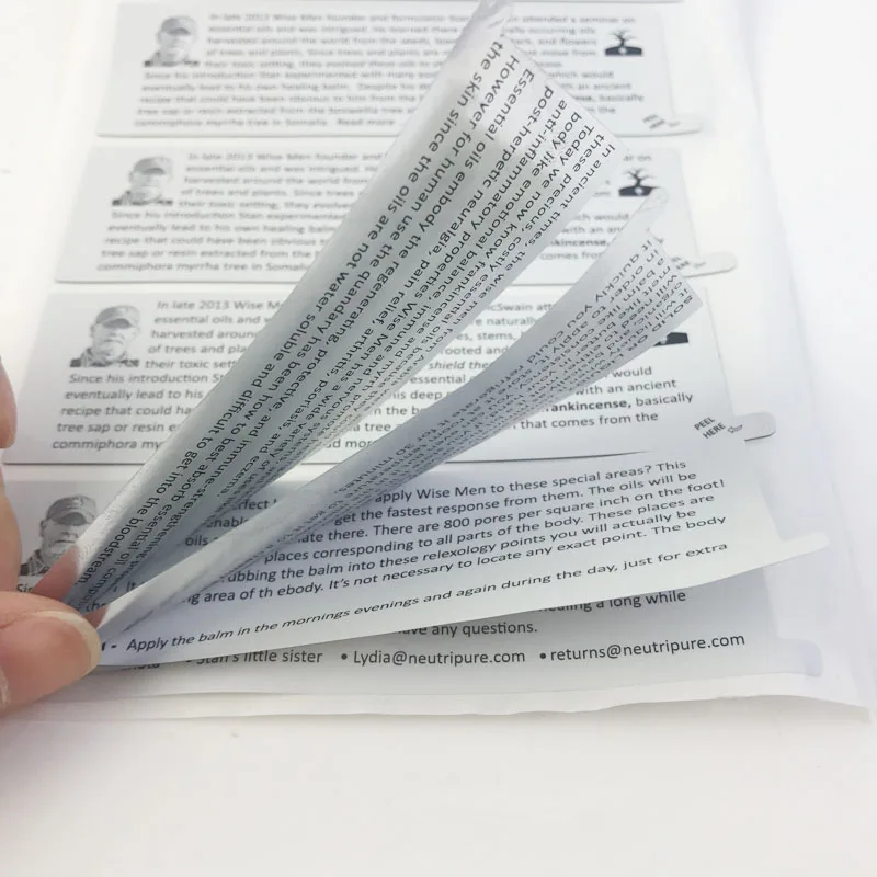 Multi Pages Label Multi Page Tear Off Sticker Labels Design Double Layer Label Paper Sticker