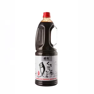 High Capacity Bulk Wholesale Black Pepper Sauce 1.8L/180Ml/450Ml/230Ml Made From Soybean Packed in Bottles
