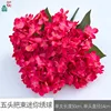Five-headed Mini Hydrangea Bundle (WZT) Rose Red