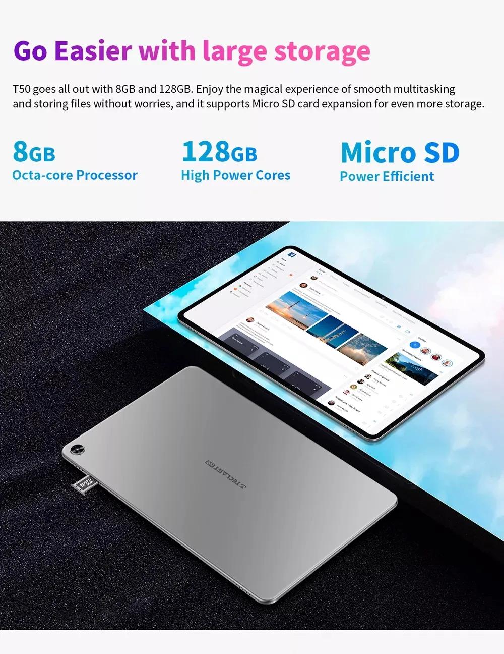 TeclastT50学生キッズタブレットPC11インチ2KディスプレイUnisocT618