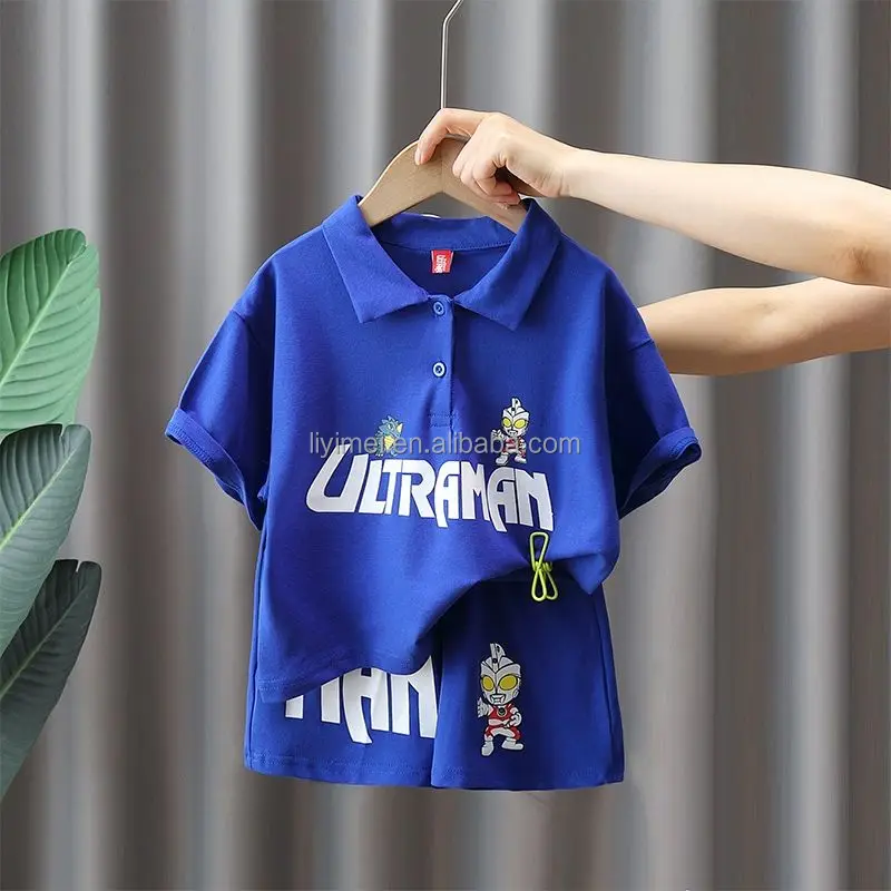 Custom Two Piece Pants Set Baby Boys Summer Kids Clothing Designers