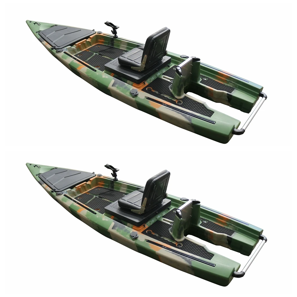 Vicking Deluxe Pedal Kayak with Comfortable Seat Safety Stability Motor Kayak Skiff 3-year Warranty 10 Foot Fiber Boat 3 Years