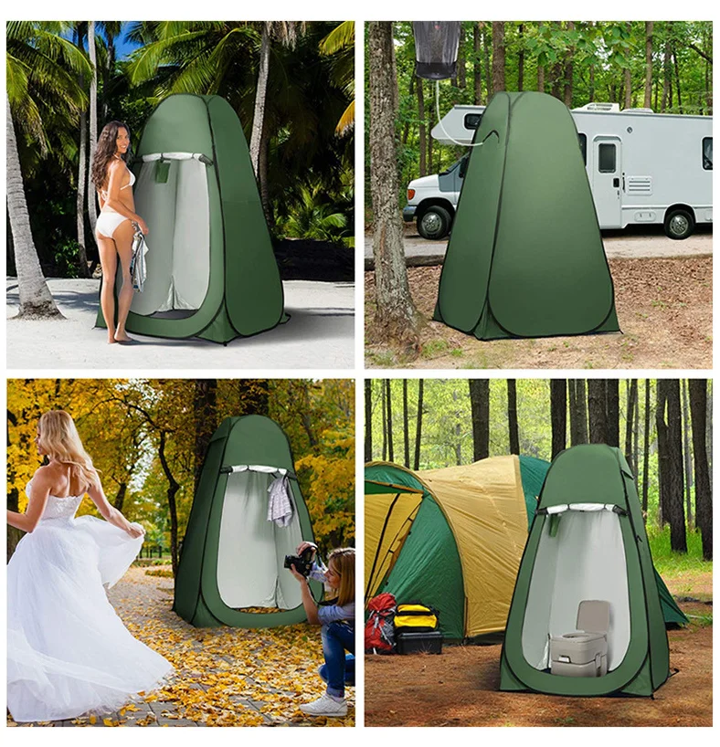Automatic Pop up Camping Tent Folding Pop up Beach Shower Camping Dome Privacy Shower Room Tent Portable Toilet Tent