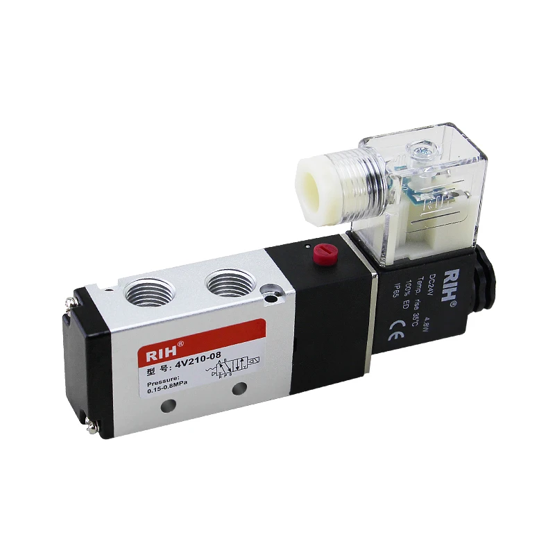 4V210-08 5/2 way Electric  Coil  Pneumatic Air Control Solenoid Valve