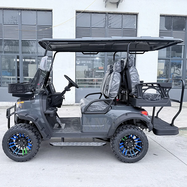 Electric Golf Carts Battery Operated 2+2 Seat Club Car Golf Cart Buggy China