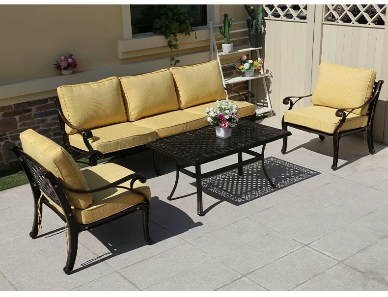 Factory Directly Wholesale Terrific Quality Cast Aluminum Chair Outdoor