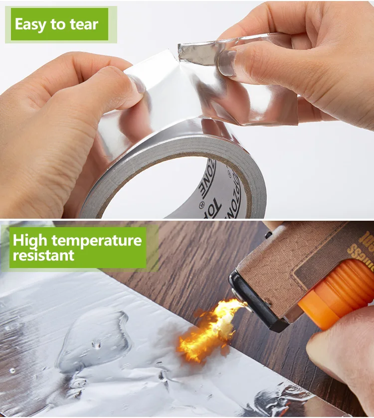 Yongsheng Factory Wholesale Insulation Aluminum Duct Tape Heat Resistant Aluminum Foil Tape