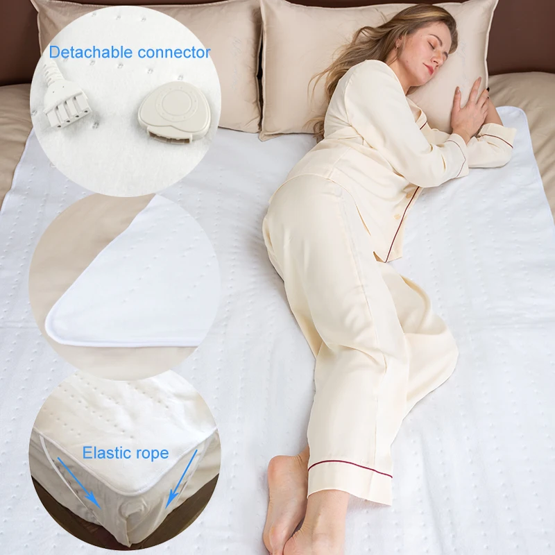 220V Electric Heated Blanket for Bed Warmer CE GS SAA Winter Christmas Gift  Best Seller With Heat Levels