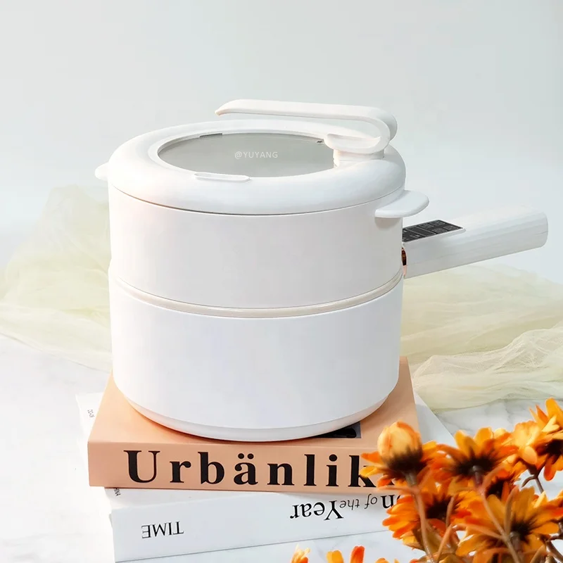 110V 220V Mini Multifunction Dormitory Student Noodle Pot Electric Skillet UK US EU AU Plug Power Small Electric Hot Pot Cooker