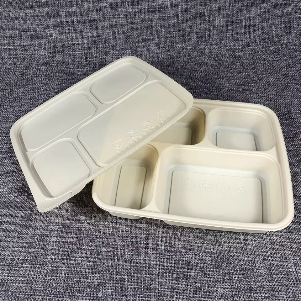 Disposable Biodegradable Tableware Fast Food Lunch Box Thermoforming Machine Production Line Plastic Vacuum Forming Machine
