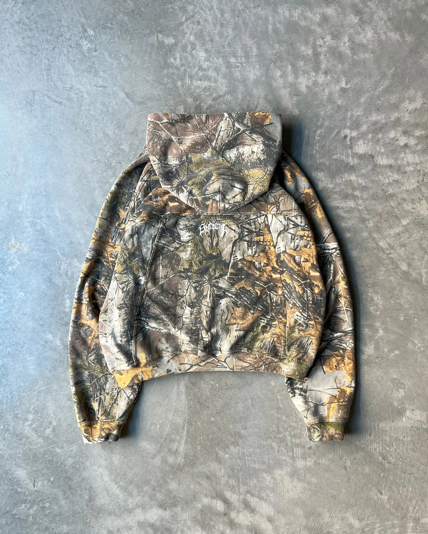 Custom Vintage Tree Camo Embroidered Pullover Hoodie 3D Hooded Jacket for Men Camo Hunting Print gallery 3
