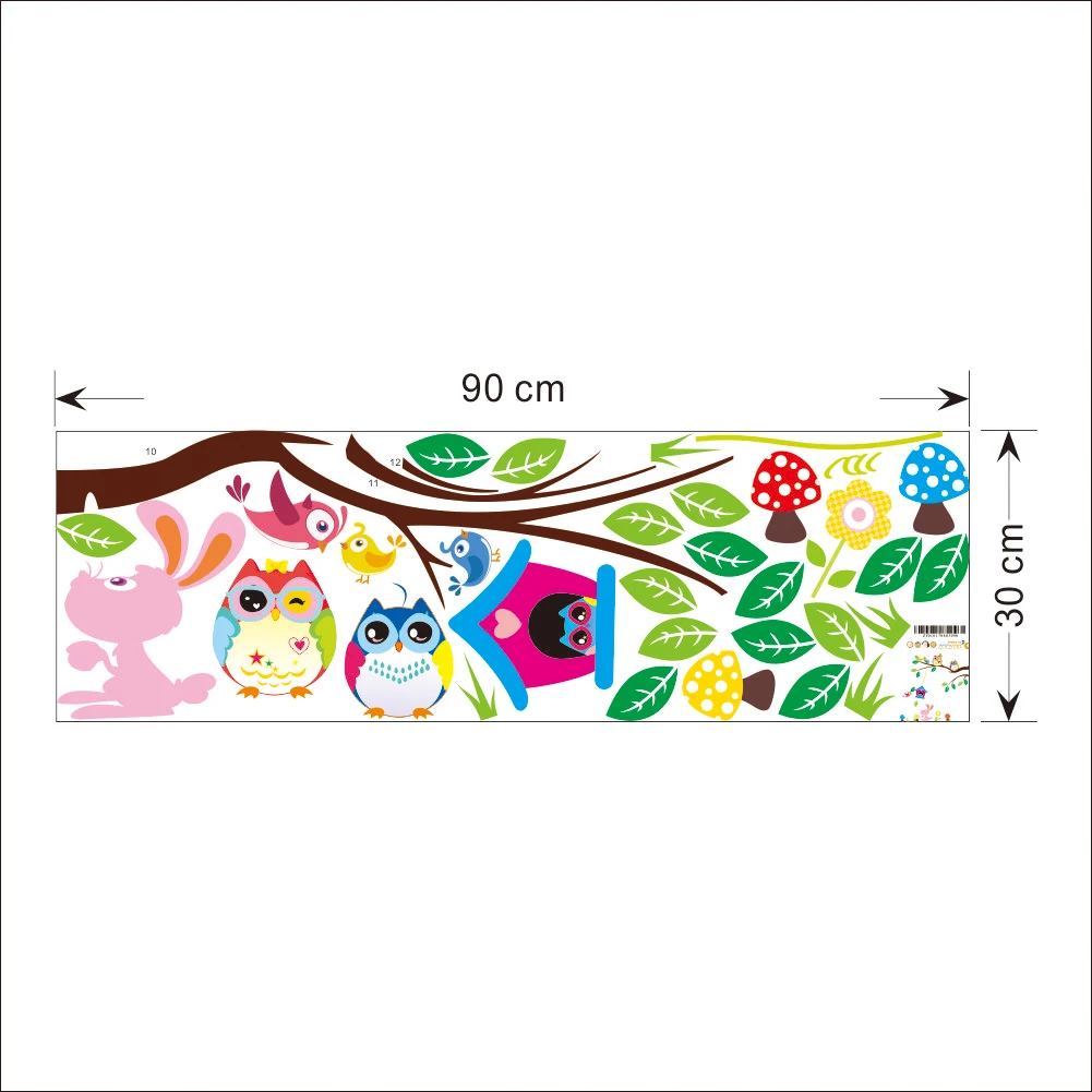 Jungle Monkey Tree Climbing Wall Decals PVC Vine Leaves Stickers for Baby Nursery Kids Room Living Room Wall Art Decor
